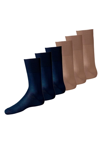 Kit com 6 Pares de Meias Social Lupo 1100-011/049