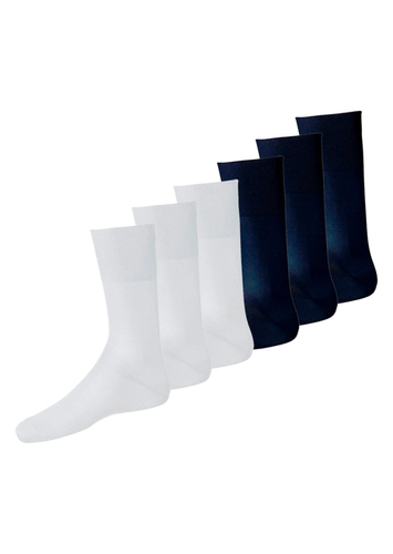 Kit com 6 Pares de Meias Social Lupo 1100-011/049