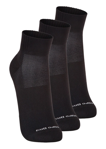 Kit com 3 Pares de Meias Esportiva Cano Médio Lupo 3360-002