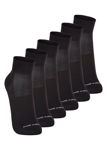 Kit com 6 Pares de Meias Esportiva Cano Médio Lupo 3360-002