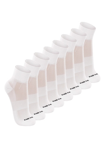 Kit com 8 Pares de Meias Esportiva Cano Médio Lupo 3360-002