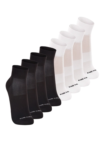 Kit com 8 Pares de Meias Esportiva Cano Médio Lupo 3360-002