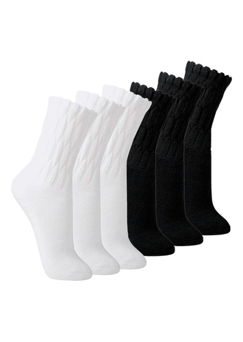 Kit com 6 Pares de Meias Aeróbica Lupo 4810-003