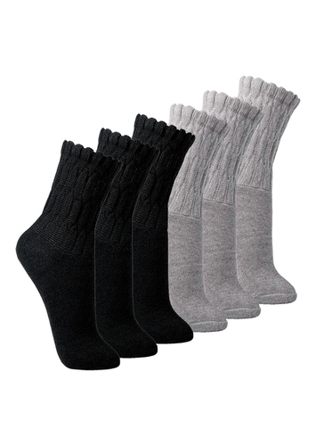 Kit com 6 Pares de Meias Aeróbica Lupo 4810-003