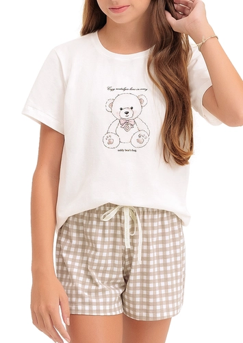 Pijama Infantil Menina Curto Espaço Pijama 4050068