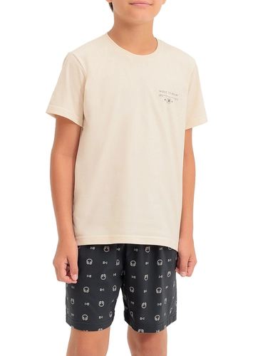 Pijama Infantil Menino Curto Espaço Pijama 4060023