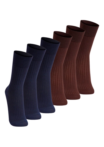 Kit com 6 Pares de Meias Social Lupo 1795-004