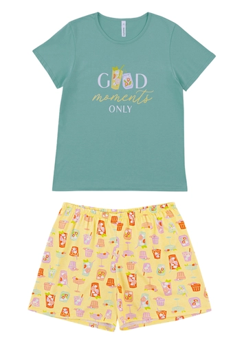 Pijama Feminino Curto Malwee 1000133156