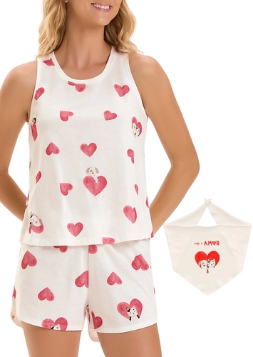 Pijama Feminino Curto Cor com Amor 2010990