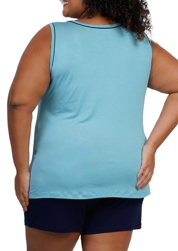 Pijama Feminino Curto Podiun 265060 Plus Size
