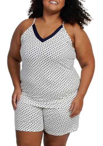 Pijama Feminino Curto Podiun 265072 Plus Size