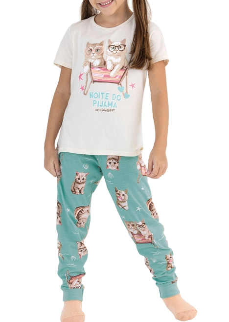Pijama Infantil Leveret Com Pé - 100% Algodão 3 Meses A 5 Anos