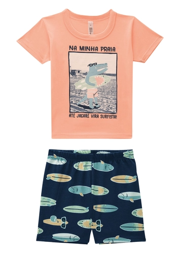 Pijama Infantil Menino Curto Malwee 1000131957