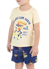 Pijama Infantil Menino Curto Malwee 1000131957