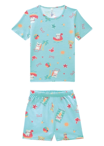 Pijama Infantil Menina Curto Malwee 1000131966