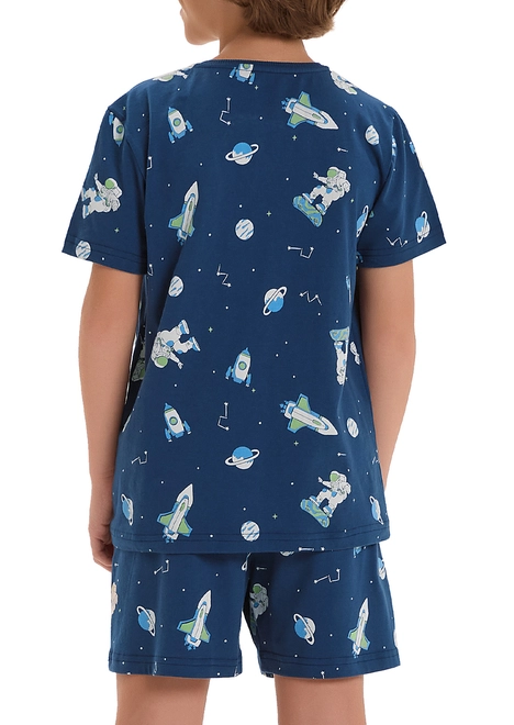 Pijama Infantil Menino Curto Cor com Amor 2060067