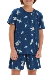 Pijama Infantil Menino Curto Cor com Amor 2060067