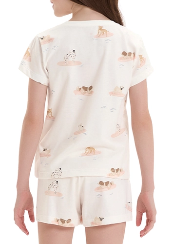 Pijama Infantil Menina Curto Cor com Amor 2050122
