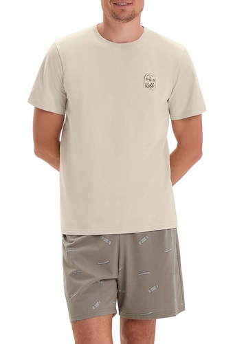 Pijama Masculino Curto Cor com Amor 2030183