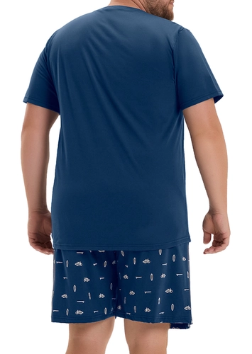 Pijama Masculino Curto Cor com Amor 2040042 Plus Size