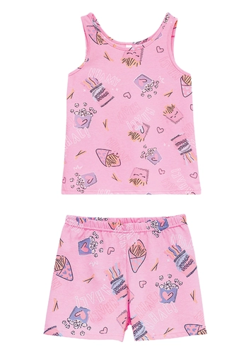 Pijama Infantil Menina Curto Malwee 1000131872