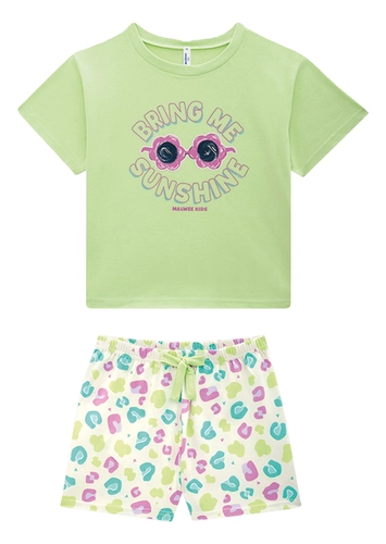 Pijama Infantil Menina Curto Malwee 1000131887