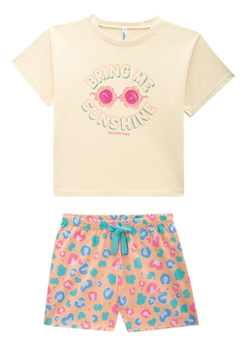 Pijama Infantil Menina Curto Malwee 1000131887