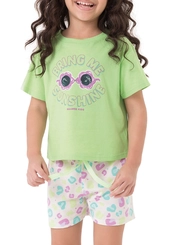 Pijama Infantil Menina Curto Malwee 1000131887