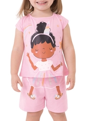 Pijama Infantil Menina Curto Malwee 1000131951