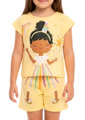 Pijama Infantil Menina Curto Malwee 1000131951