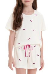 Pijama Infantil Menina Curto Cor com Amor 2050148