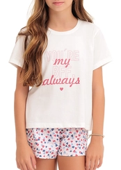 Pijama Infantil Menina Curto Espaço Pijama 4050059