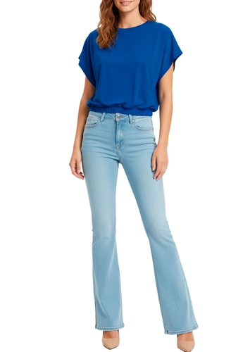 Look Blusa Feminina Malwee 1000134147 + Calça Feminina Small Flare Malwee 1000131472