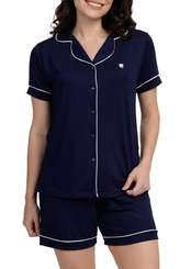 Pijama Feminino Curto com Abertura Podiun 265079