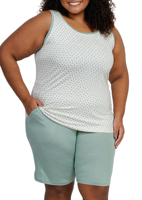 Pijama Feminino Curto Podiun 265083 Plus Size