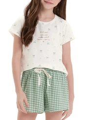 Pijama Infantil Menina Curto Cor com Amor 2050126
