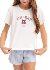 Pijama Infantil Menina Curto Espaço Pijama 4050071