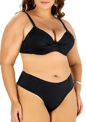 Look Top Banho de Mar 621.127 Plus Size + Biquíni Banho de Mar 621.227 Plus Size