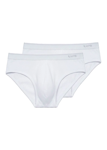 Kit com 2 Cuecas Slip Lupo 485-003