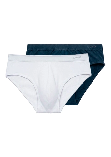 Kit com 2 Cuecas Slip Lupo 485-003