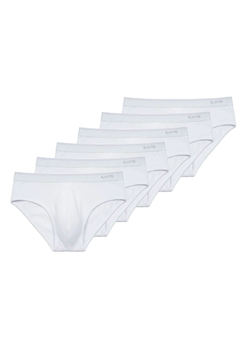 Kit com 6 Cuecas Slip Lupo 485-003