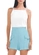 Look Blusa Feminina Regata Marialicia 184220 + Shorts Feminino Alfaiataria Marialicia 184282
