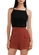Look Blusa Feminina Regata Marialicia 184220 + Shorts Feminino Alfaiataria Marialicia 184282