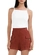 Look Blusa Feminina Regata Marialicia 184220 + Shorts Feminino Alfaiataria Marialicia 184282