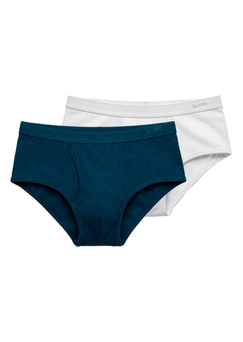 Kit com 2 Cuecas Slip Lupo com Abertura 546-003