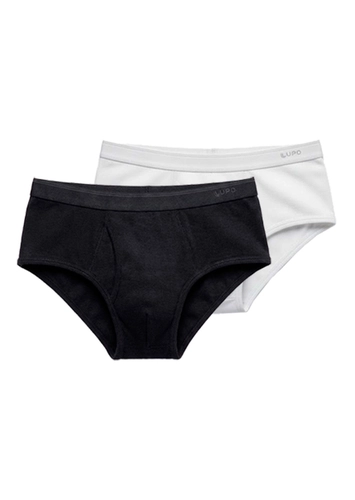 Kit com 2 Cuecas Slip Lupo com Abertura 546-003