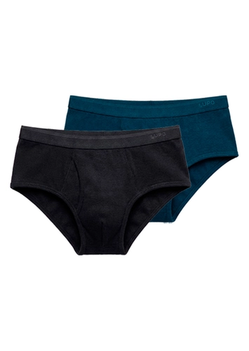 Kit com 2 Cuecas Slip Lupo com Abertura 546-003