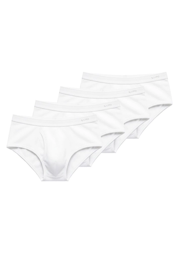 Kit com 4 Cuecas Slip Lupo com Abertura 546-003