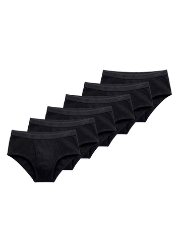 Kit com 6 Cuecas Slip Lupo com Abertura 546-003