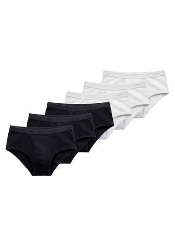 Kit com 6 Cuecas Slip Lupo com Abertura 546-003